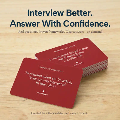 How to Answer It Interview Flashcards