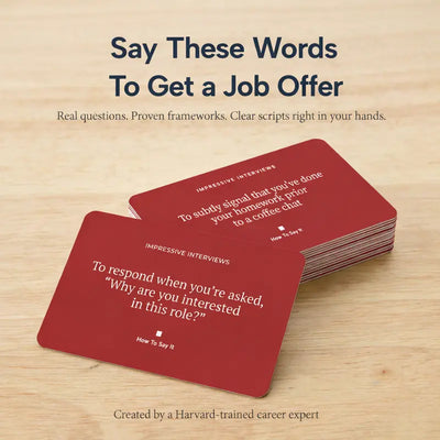 How to Answer It Interview Flashcards
