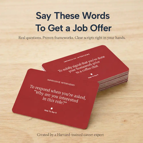 How to Answer It Interview Flashcards