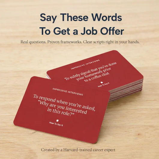 How to Answer It Interview Flashcards