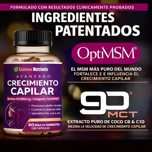 Vitaminas Avanzadas para el Crecimiento del Cabello 24 en 1