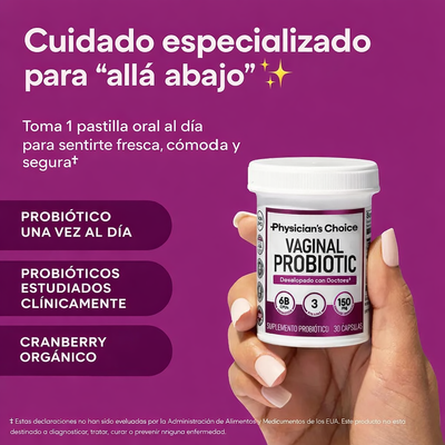 Probiótico Vaginal – Control del Olor y Equilibrio del pH