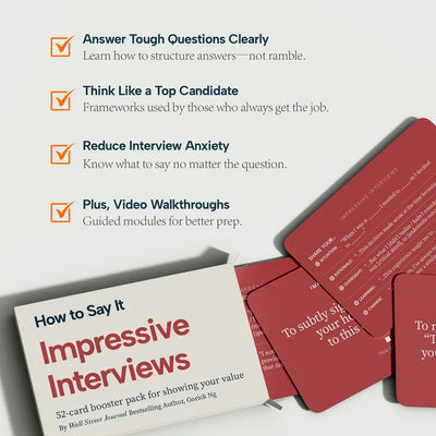 How to Answer It Interview Flashcards